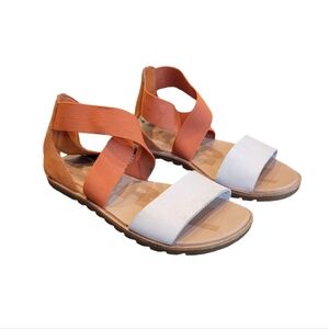 Sorel‎ Ella II Sandal in Desert Sun & Chalk Women's Size 5.5